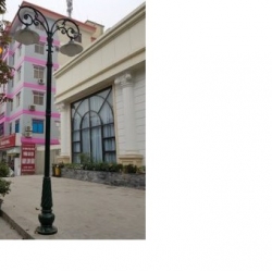 Cột đèn sân vườn Banian (DC07) + chùm CH09-2 bóng