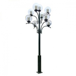 Cột đèn sân vườn thân thép 9 bóng – DC20