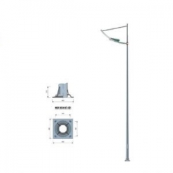 Cột đèn cao áp rời cần đơn LP-CD02